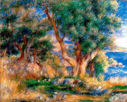 Landscape near Menton - 1883 by Pierre Auguste Renoir